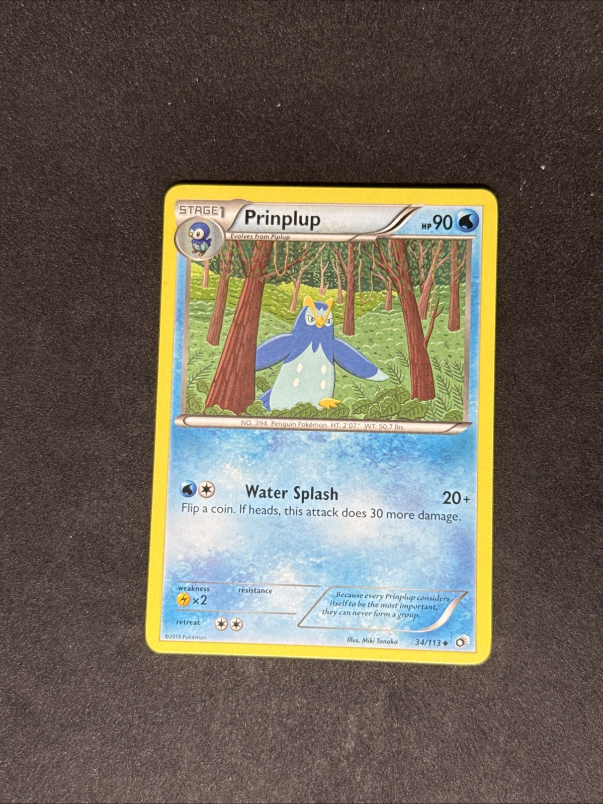 NM Prinplup 34/113 Legendary Treasures Regular