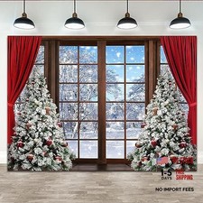 7x5ft Winter Scene Backdrop - Wonderland Snowflake Photography Background