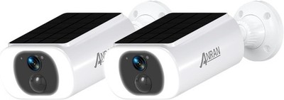 Überwachungskamera 2K HD Außen Akku mit Solarpanel 2-Wege-Audio WLAN Spotlights