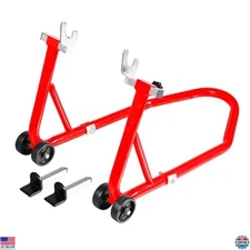 Motorcycle Stand Front & Rear Swingarm Paddock Lift 500Lbs Capacity for Sport