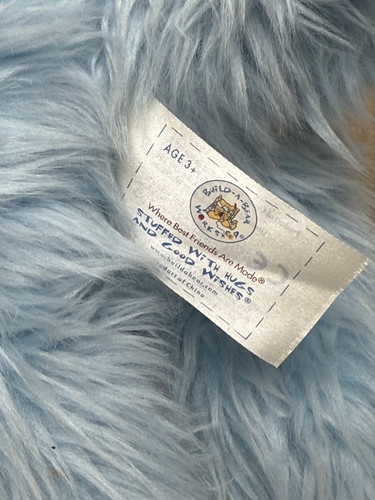 Build A Bear Blue Terrier Westie Shaggy 12” Dog Plush + Crystal Charm Collar! - Picture 3 of 8