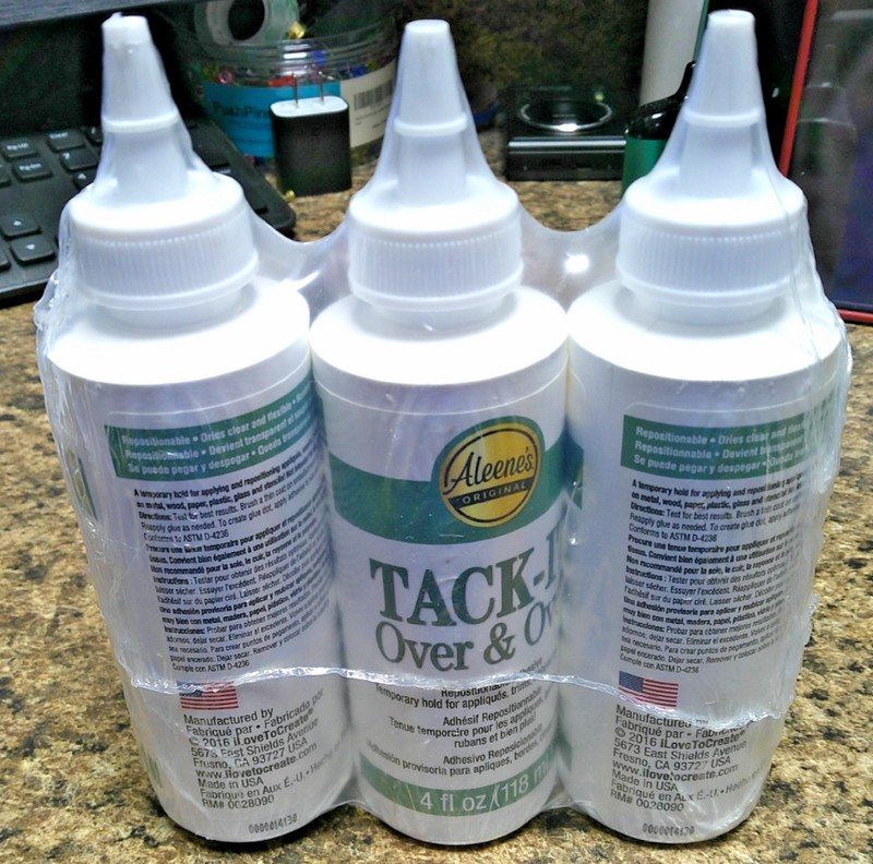 Aleenes Tack it Over and Over Repositionable Adhesive-3 PACK-OF 4 OZ BOTTLES