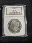 1880 S MORGAN SILVER DOLLAR MS 66 NGC *REGRADE-CANDIDATE *L@@KS-PROOF-LIKE! COIN