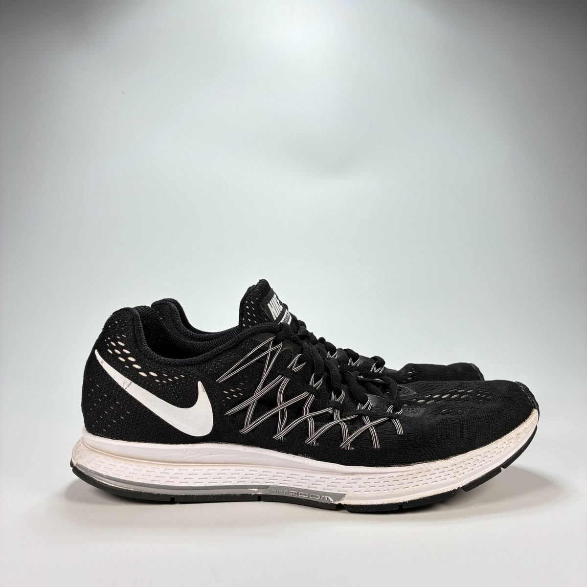 Nike Air Zoom Pegasus 32 Black Running Shoes Lace Up 749340-001 Men's Size 8.5 | eBay