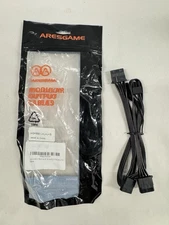 Aresgame AGK850 Modular Output Cable 6-Pin to 3x SATA Power Cable Black