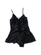 Vintage Victoria's Secret Gold Label Romper Playsuit Satin Women's Size Medium