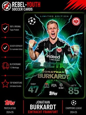Match Attax Extra 25/26 Burkardt Electrix #LE13 Eintracht Frankfurt 2025/2026