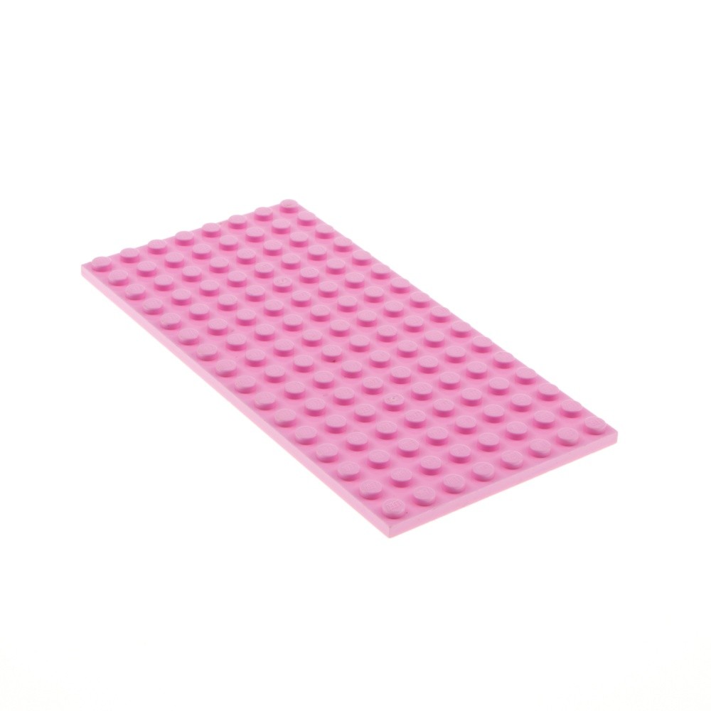 1x LEGO Construction Plate 8x16 Light Pink Double Sided Constructable Friends