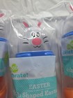Easter 4" Bunny Rabbit Shaped Plastic Eggs 4 Packs New 12 Total Fillable Party  — photo 4