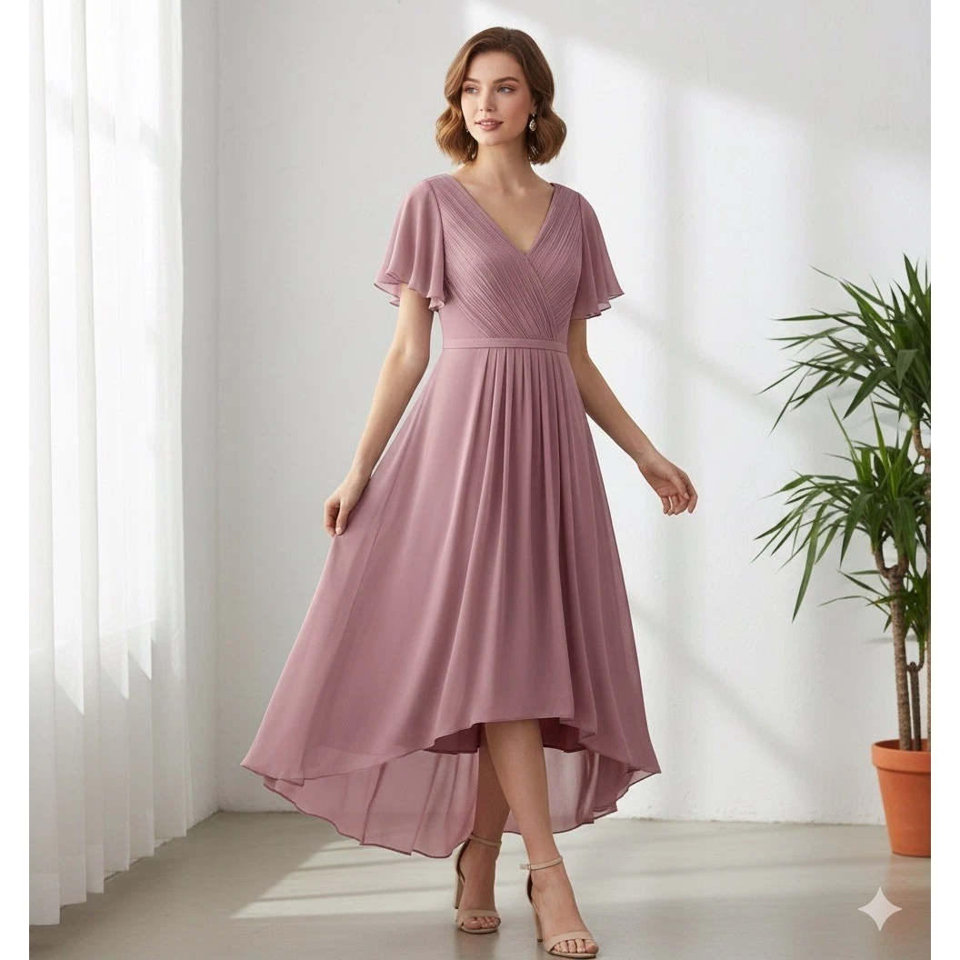 green emerald velvet dress Affordable V-Neck Sleeveless Long Chiffon Bridesmaid Dress