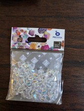 Preciosa Clear AB Faceted Rondelle Crystal Beads 8mm 48pc MPN 498 69 302