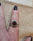 Size 7.5-8 Gorgeous Red Cocktail Ring, I Believe Is Stainless Steel. No Other... — photo 3