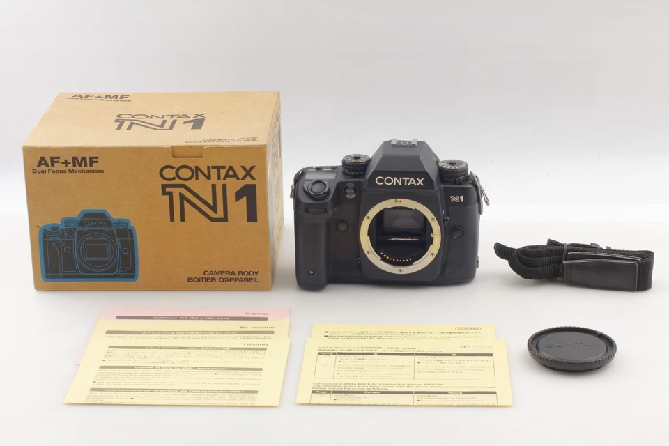 All Work [Top MINT in Box] Contax N1 35mm SLR Film Camera Black Body From JAPAN - Image 4 of 4