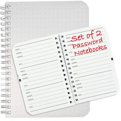 Password Book with Alphabetical Tabs: Spiral Bound Keeper for Internet Login....