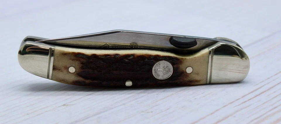 Vintage Boker Tree Brand Copperliner Sambar Stag Soligen Germany Liner Lock - Image 4 of 4