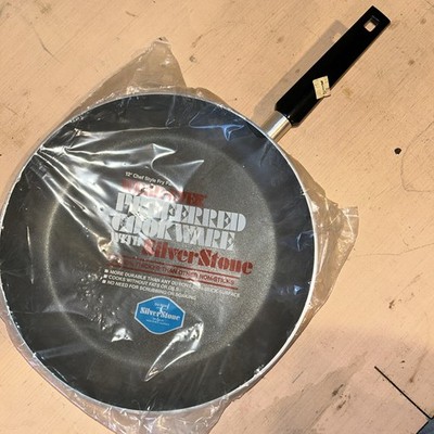 Wear-Ever Aluminum Silver Stone 12'' Chef Style Fry Pan Made in USA NEW NOS