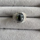 New ListingVintage Clark & Coombs Hematite Sterling Silver Statement Ring Size 6