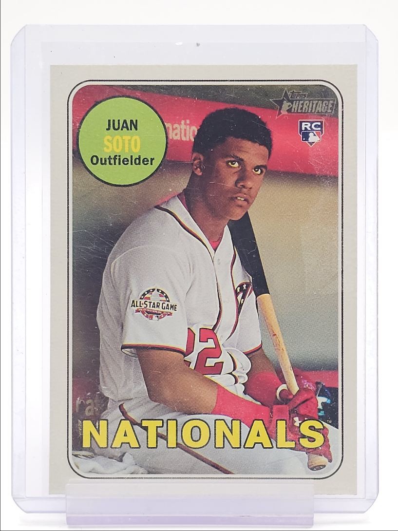 JUAN SOTO 2018 TOPPS HERITAGE HIGH NUMBER ROOKIE BASEBALL RC Q3916