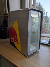 Red Bull Mini Fridge Cooler Glass Door, shop Display Countertop in Working order