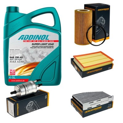DENCKERMANN Inspektionspaket ADDINOL SUPER LIGHT 5W-40 5L für Audi TT 2.0 TTS
