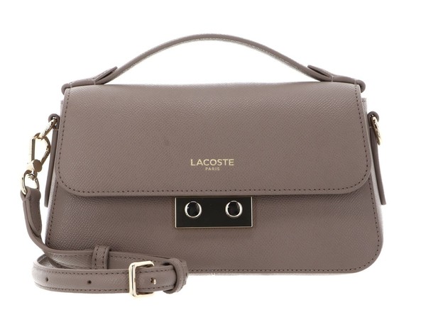 Lacoste Flap Crossover Bag S UmhäNgetasche Tasche Taupe Taupe Neu-image