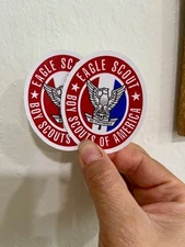 Boy Scouts Eagle Scouts Die Cut Peel Off Vinyl Decal Sticker