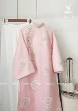 Set Traditional Vietnamese Double Layers Ao Dai - B   o d i thi  t k  