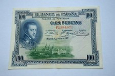 SPAIN 100 PESETAS 1925 OLD BANKNOTE