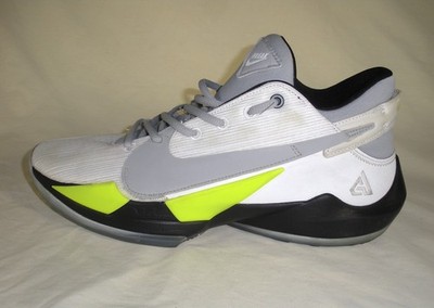 Nike ZOOM FREAK 2 'Ghost'  Basketball Shoes CW0619-991 White / Gray / Neon Sz 11