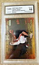 2003 LeBron James Upper Deck Freshman Season #49 RC GMA GEM MT 10