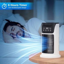 6-Speeds Portable Air Cooler Fan 300ML Tank Ice Cold Cooling Conditioner Summer