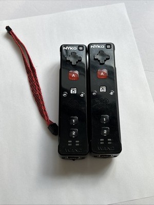 2 Nyko Wand For Wii Or Wii U Black Wiimote Controllers