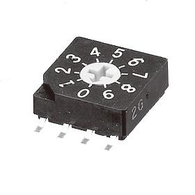 4Pcs SC-1011W Coded Rotary Switches dip rotary code hex, real code, side adj.