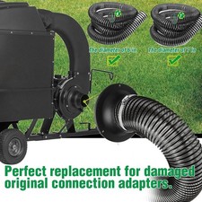 ・Adattatore Tubo Aspirazione Prato PP Trattore Foglie Tubo Aspirazione Adattatore Ricambi per