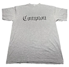 Compton Ca Heavyweight Short Sleeved T-Shirt M Medium Gray 