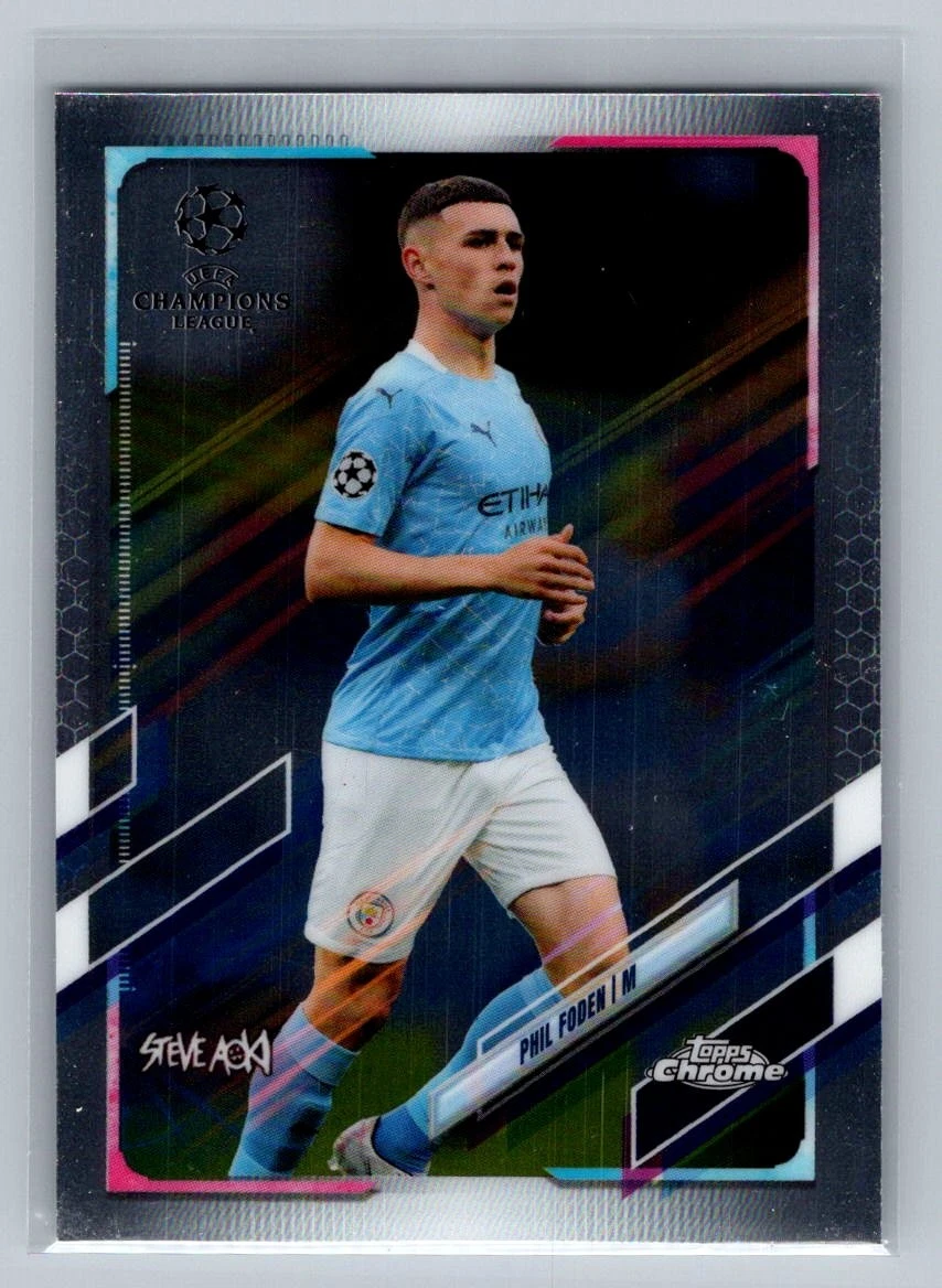 2020-21 Topps Chrome X Steve Aoki UCL Phil Foden #34 for sale | eBay