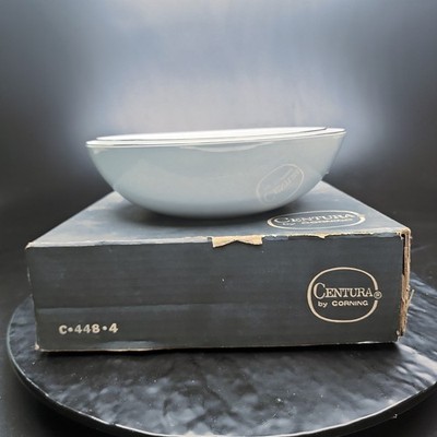 Corning Ware Centura 1.5Qt Serving Bowl Platinum Edge C-448-4 Lot 2 1 NIB