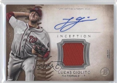 2015 Bowman Inception Relics Lucas Giolito #IAR-LG Auto 2d9