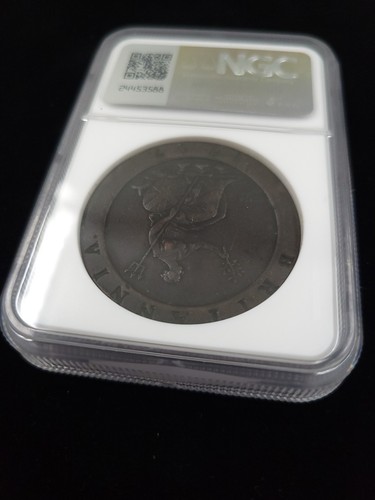 1797 SOHO Great Britain George III 2P - NGC XF Details Graffiti, Rim Damage - Picture 7 of 10