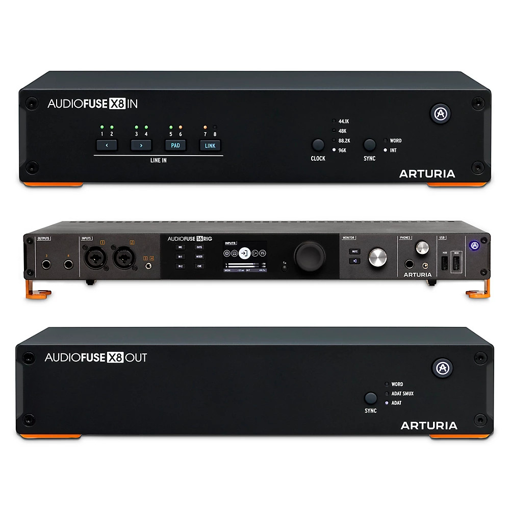 Аудиоинтерфейс Arturia Audiofuse 16Rig USB-C с парой расширителей ADAT X8IN и X8OUT