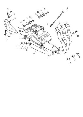 GENUINE TRIUMPH TRIDENT 660 CATALYST HEATSHIELD COVER T2207380