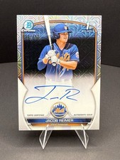 2023 Bowman Chrome Jacob Reimer Auto Mojo HTA Choice Refractor 1st #/150 Mets-R2