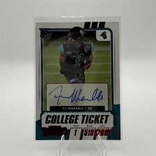 2021 Panini Contenders College Ticket CJ Marable autograph Rookie card 