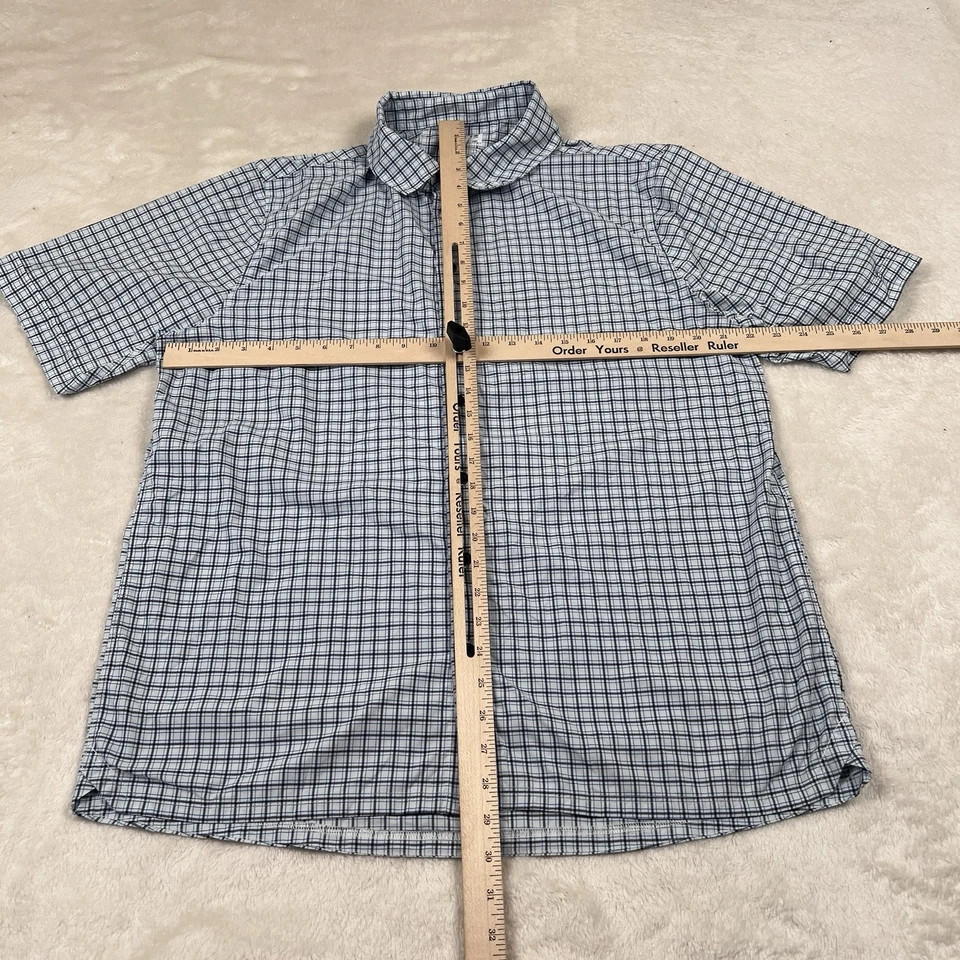 Рубашка мужская Helly Hensen XL белая синяя на пуговицах короткий рукав клетчатая уличная - Изображение 3 из 4