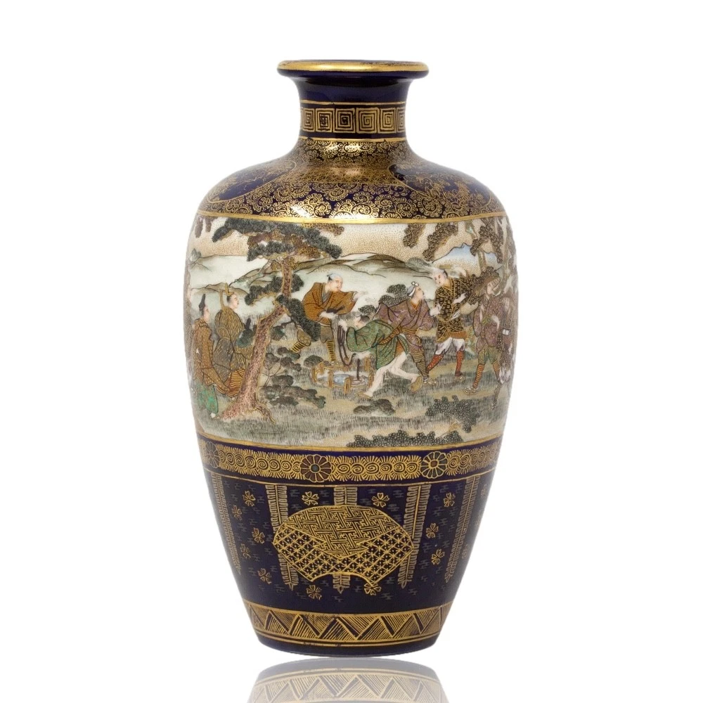 萨摩锦光山在日本古董花瓶| eBay
