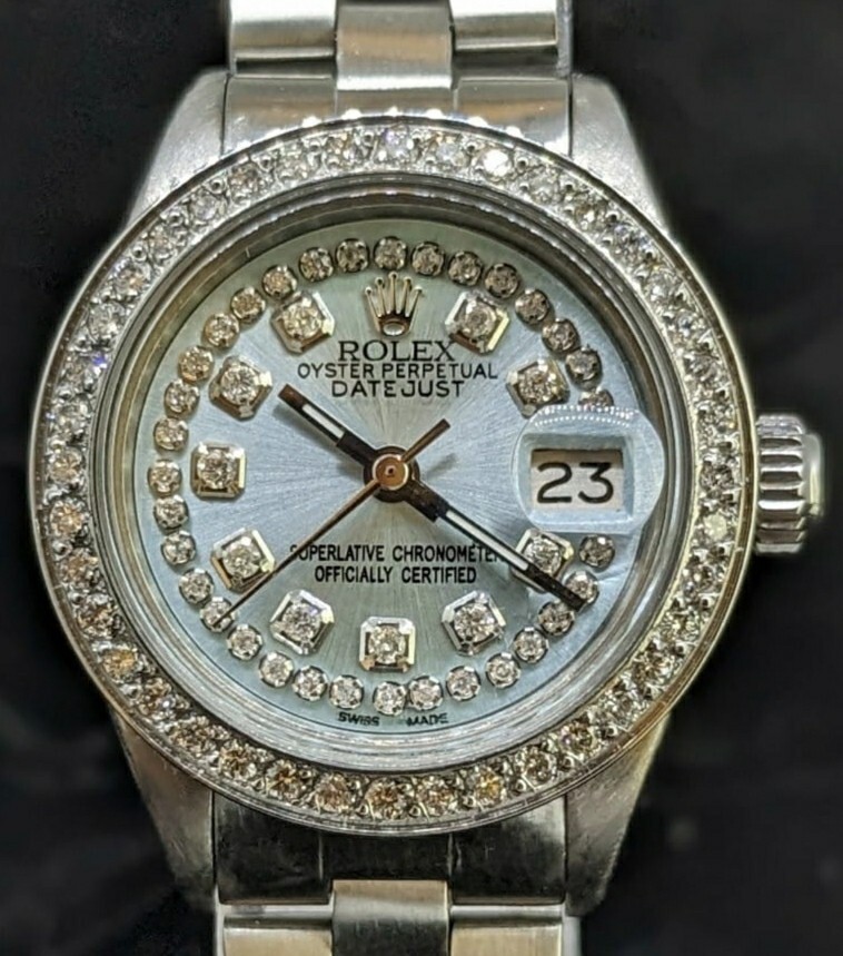 Rolex Ladies Datejust Oyster Stainless Steel Diamond Dial  display picture 1