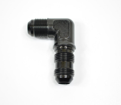 483310-BL Fragola 10 AN Bulkhead Fitting 90 Degree Male Flare Aluminum Black USA
