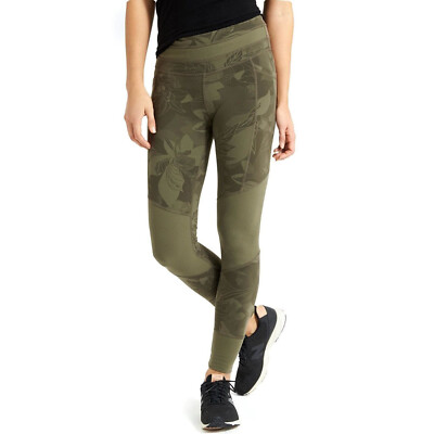 Athleta Olive Yoga Workout Pants Tropical Excursion Medium EUC