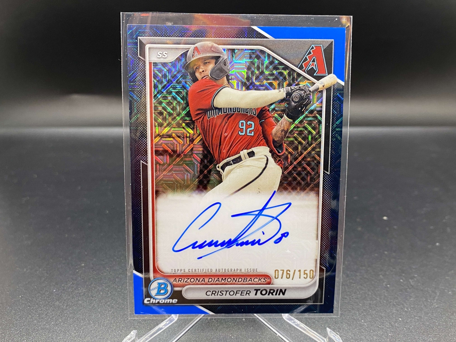 Cristofer Torin 2024 Bowman Blue Mojo Auto BMA-CT /150 Diamondbacks