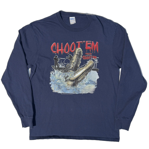 Swamp People Alligator Hunting Troy Landry Choot' Em Y2K Long Sleeve ...